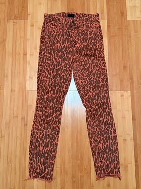 MOTHER  high waisted Looker Ankle Fray size 25